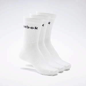 Reebok Active Crew Socks 3 Pack - White