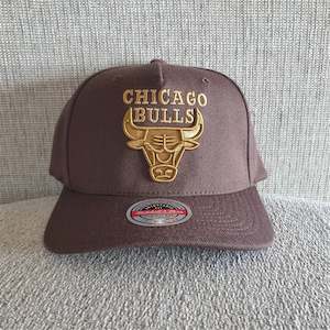 Mitchell & Ness Chicago Bulls Snapback - Brown/gold