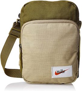 NIKE HERITAGE SLING BAG (Olive Flak / Parachute Beige / Orange Blaze)