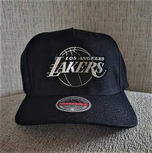 MITCHELL & NESS LAKERS SNAPBACK - BLACK/SILVER