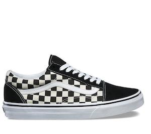 Vans Kids Old Skool - (primary Check) Black/white