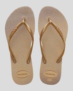 Shoe: HAVAIANAS SLIM GLOSS - GOLDEN