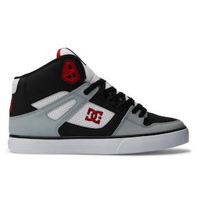 DC PURE HIGH TOP - BLACK/GREY/RED