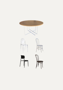 Round Table & Chair Combination