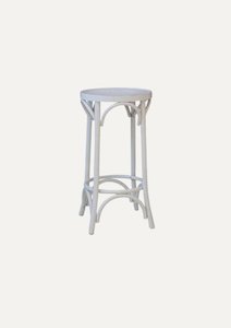 White Bentwood Bar Stool