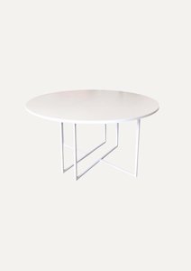 Round White Dining Table