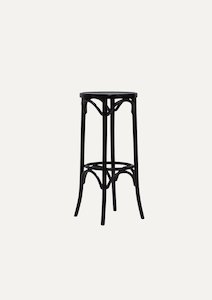 Black Bentwood Bar Stool