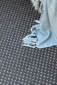 Furniture: Rug - Flax Charcoal 200cm x 290cm