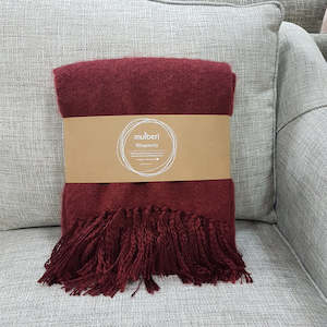 Furniture: Throw Rhapsody Port Red