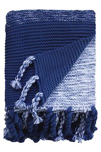 Furniture: Throw Torquay - Navy