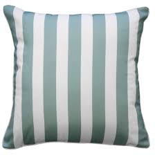 Decor Cushion – Branch Stripe Dusky Blue