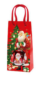 Christmas Gift Bag With Chocolate Santas