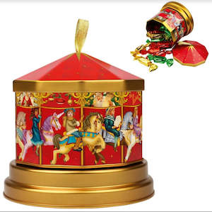 Windel Christmas Carousel Music Box With Chocolate Pralines