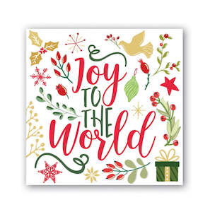 Michel Design Works Joy To The World Christmas Cocktail Napkins