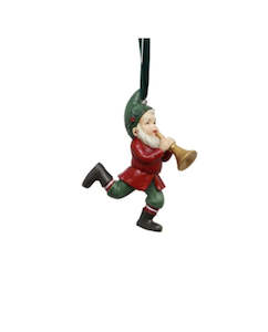 Homewares: Vintage Elf Playing Trumpet