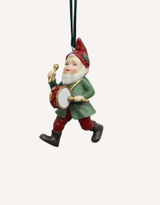 Homewares: Vintage Elf Playing Drum