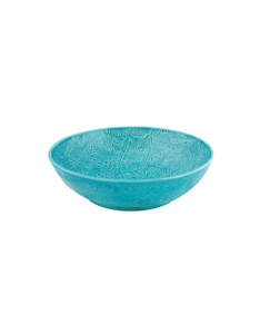 Bordallo Pinheiro - Blue Flora Salad Bowl 30.5cm