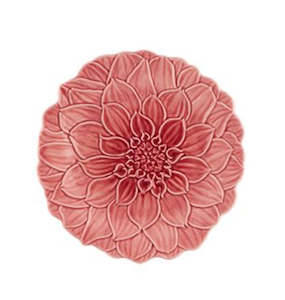 Maria Flor Plate Pink Dahlia