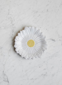 Maria Flor Plate White Daisy