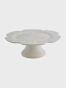 Bordallo Pinheiro - Cabbage Cake Stand Cream