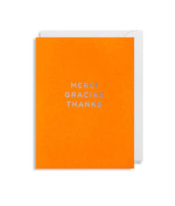 Homewares: Merci Gracias Thanks Mini Card