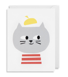 French Cat Mini Card