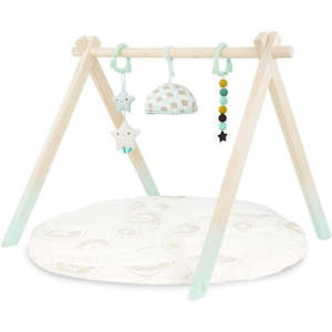 Starry Sky Wooden Baby Play Gym & Mat