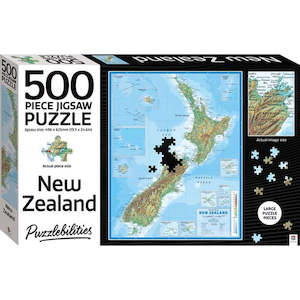 Puzzlebilities New Zealand Map 500pc