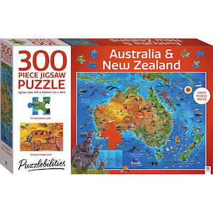 Puzzlebilities 300pc Puzzle: Australia & New Zealand Map