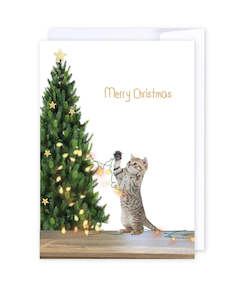 iCandy - Merry Christmas Cat Card