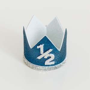 L&S Blue Crown with Silver Ribbon