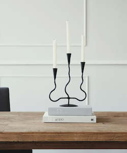 Wavy 3 Cup Candleholder