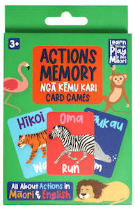 Te Reo Māori & English Action Memory Card Game