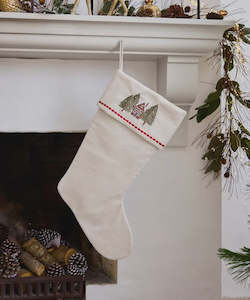 Tree with House Stocking