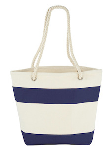 Capri Stripes Cotton Shopper Tote