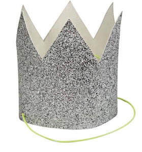 Meri Meri - Mini Silver Glitter Crowns