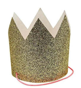 Meri Meri - Mini Gold Glitter Crown