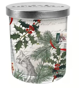 Michel Design Works Winter Woodland Candle Jar with Lid