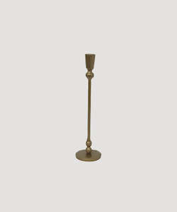 Homewares: Eddie Gold Candleholder Medium