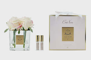 Homewares: Four Roses with Rose Petal & Charente Rose Scent - Pink Blush