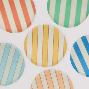 Stripe Recycled Plastic Plate - Small