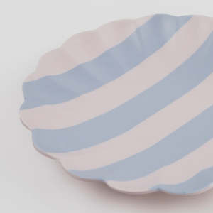 Stripy Reusable Bamboo Plate - Small