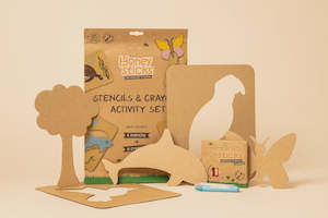 Honeysticks Stencils & Crayons Activity Set