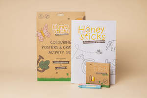 Homewares: Honeysticks Jumbo Posters & Crayons Activity Pack