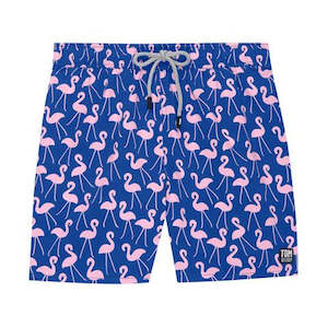 Tom & Teddy - Mens Flamingo Swim Trunks