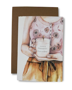 Homewares: Sympathy Card - Loved & Remembered