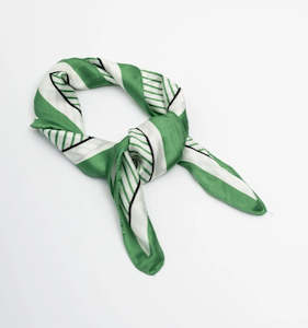 Darya Square Scarf Green