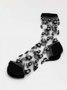 Homewares: Natalia Black Sheer Socks