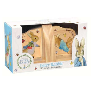 Peter Rabbit Wooden Bookends