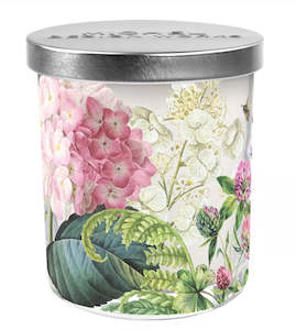 Michel Design Works Wild Hydrangea Candle Jar with Lid